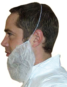 Couvre-barbe double élastique - Carton de 10 x 100 couvre-barbes