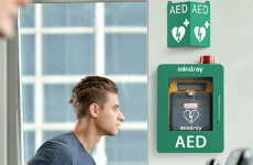 Armoires, supports et signalétiques pour défibrillateur