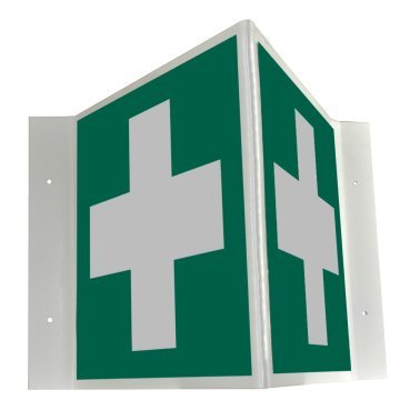 Panneau signalisation d’urgence 3D premiers secours