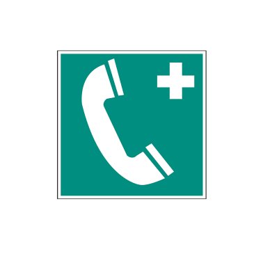 Panneau signalisation téléphone d’urgence