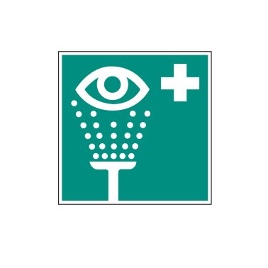 Panneau signalisation d’urgence Lave-œil