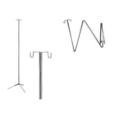 Pied à sérum pliant