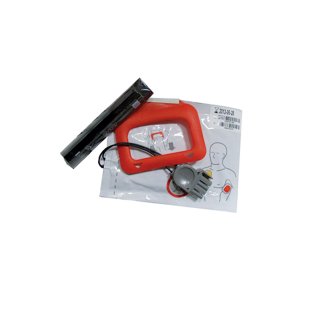 Kit de remplacement DAE Physio Control LIFEPAK CR+ – 1 batterie lithium + 1 paire d’électrodes adulte