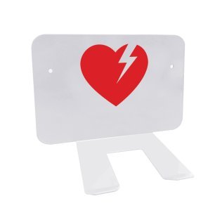 Support mural blanc pour défibrillateur LIFEPAK CR2