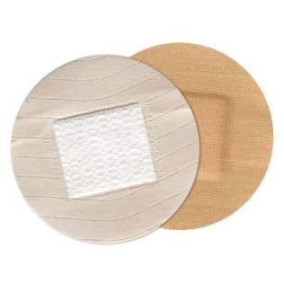 Pansement rond avec compresse centrale