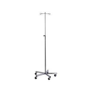 Pied à sérum en inox