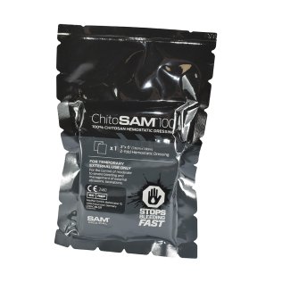 Bande de pansement hémostatique non tissé Chito-SAM™100 – 7,5 x 183 cm