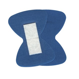 Pansements alimentaires bouts de doigts bleus détectables