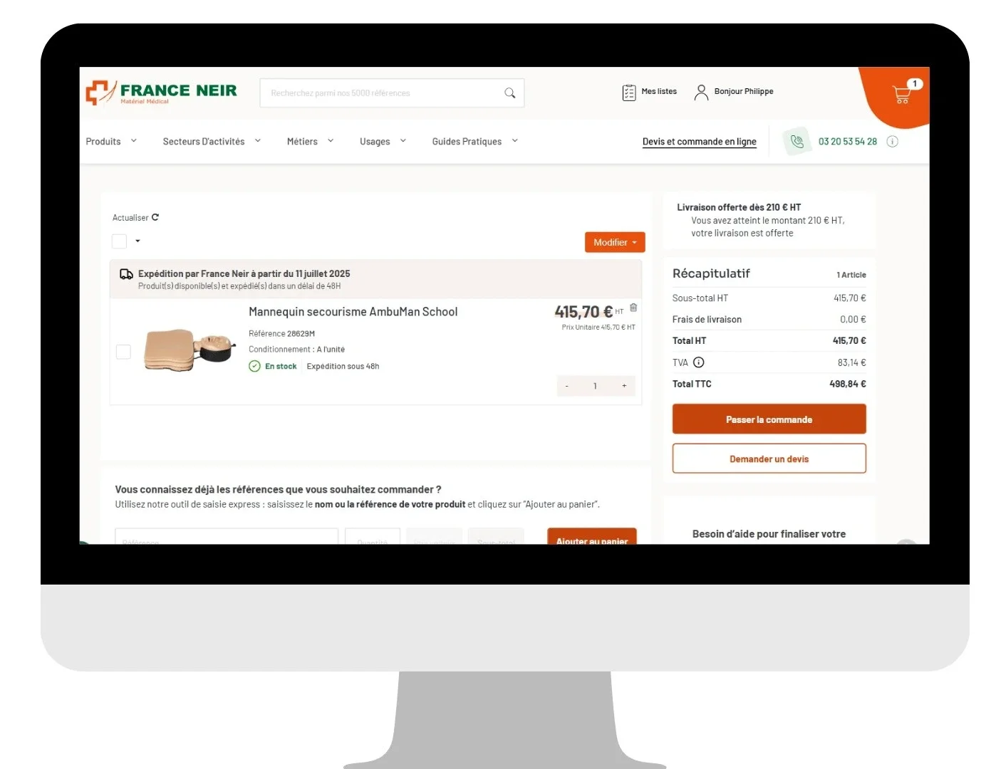 réaliser un devis en ligne