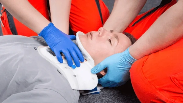 Guide protection et maintien du cou le collier cervical